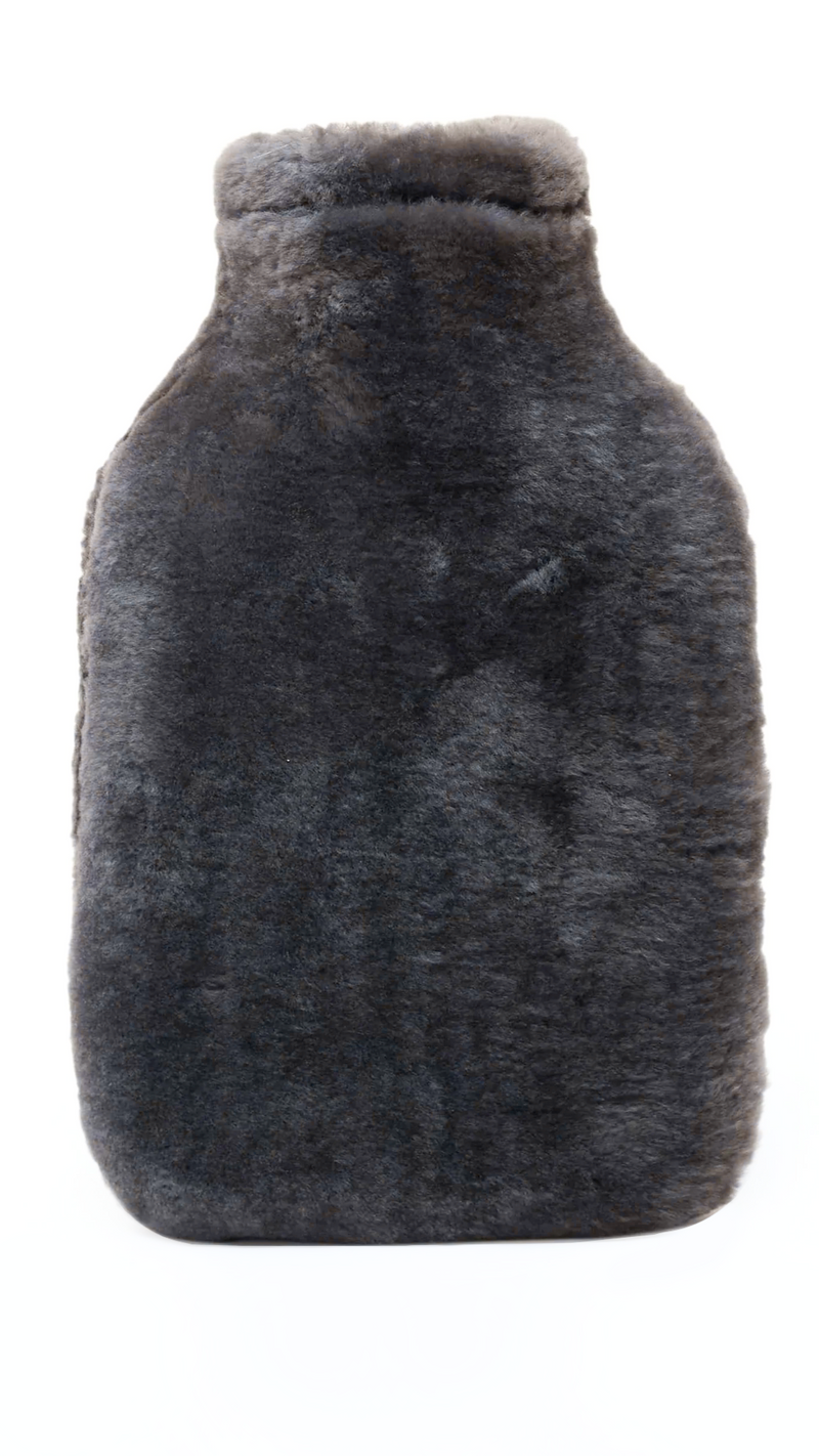 SHEEPSKIN HOT WATER BOTTLE - ANTHRACITE