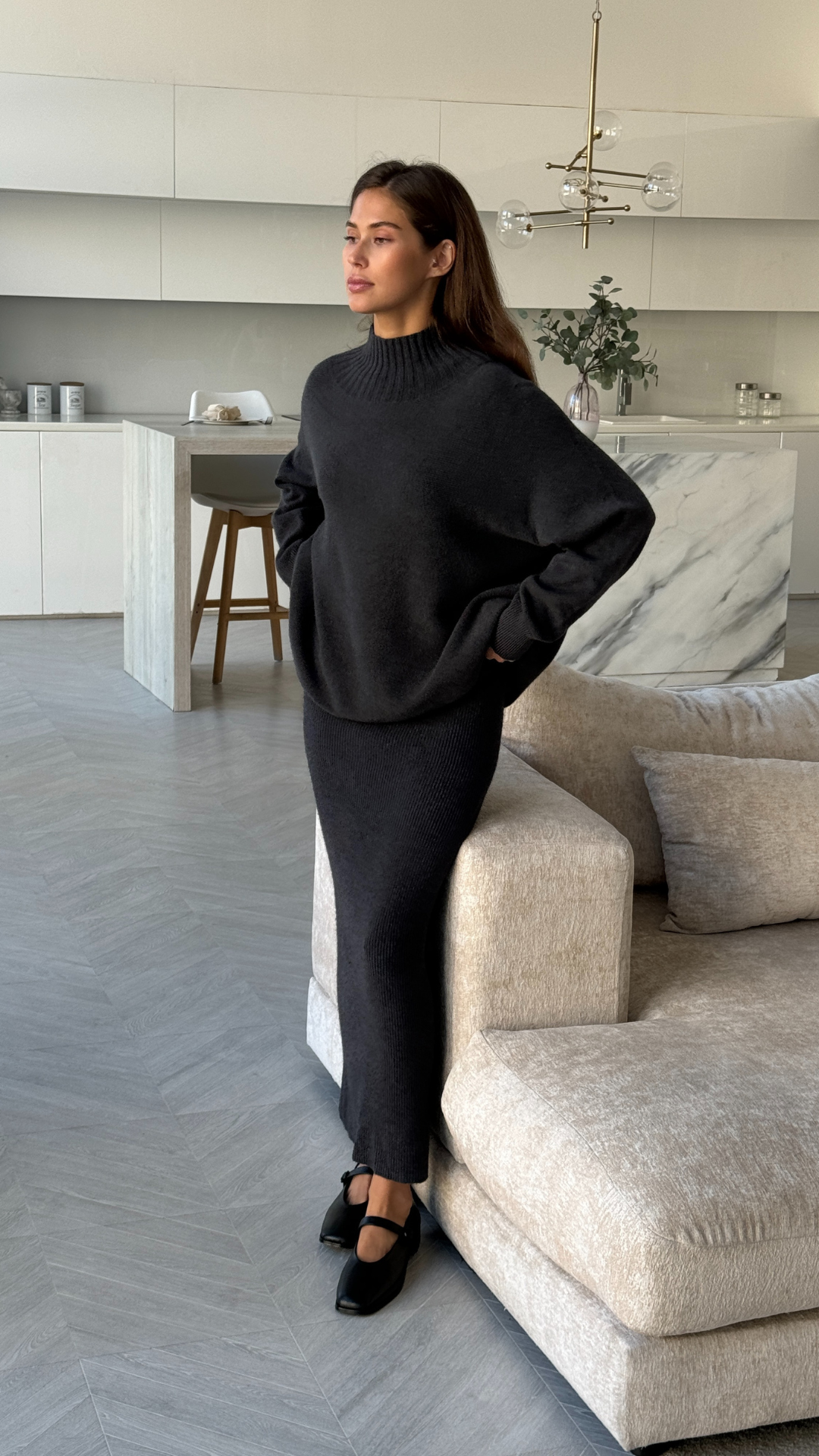 ALMA SWEATER - ANTHRACITE