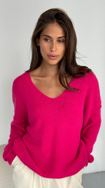 HAILEY SWEATER - FUCHSIA