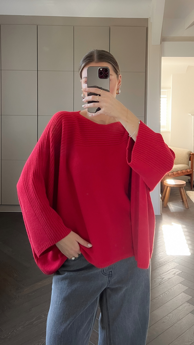 CORA SWEATER - RED