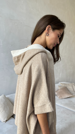 ABERY CARDIGAN - CAMEL/IVORY