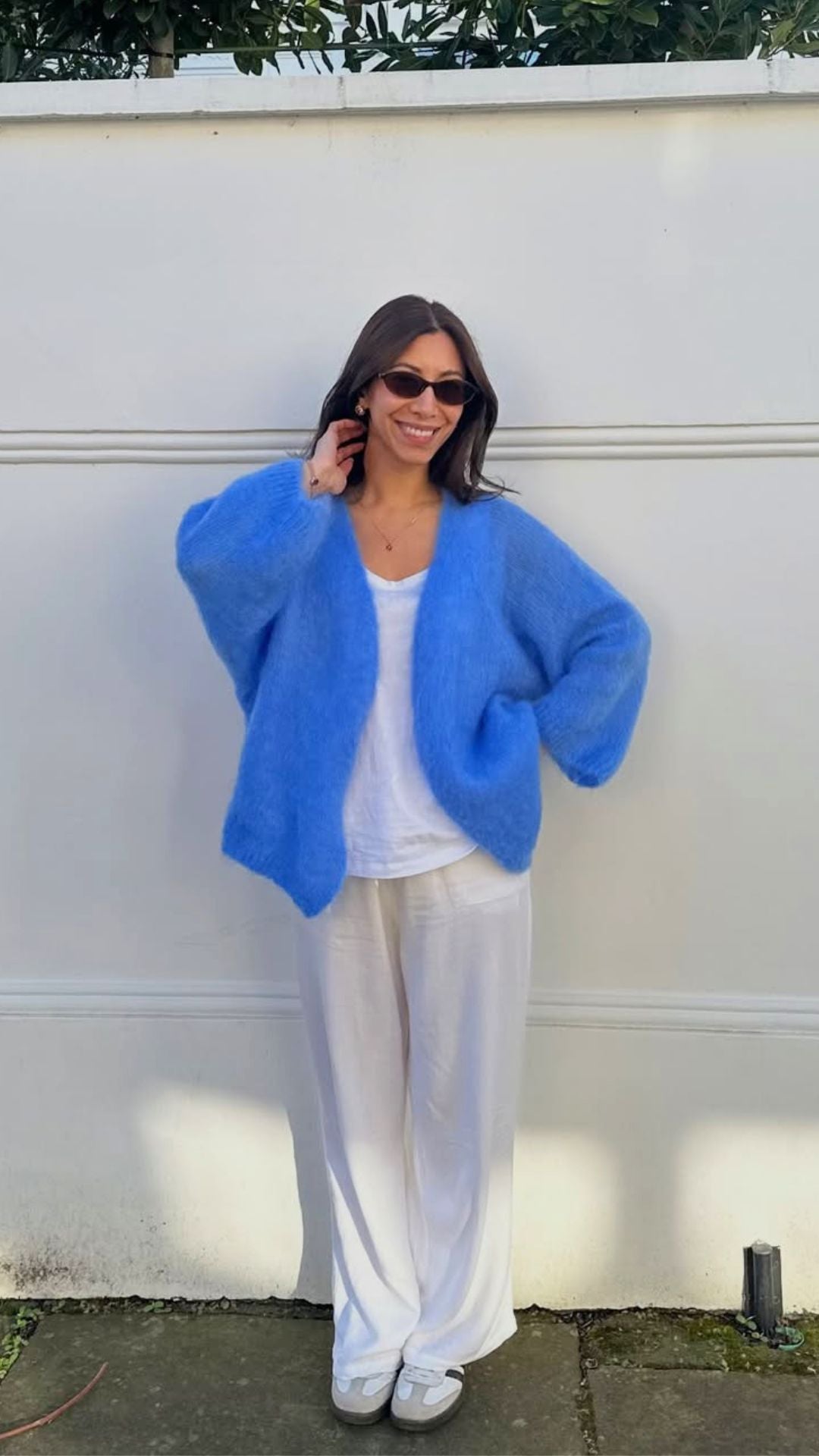 Kate Mohair Cardigan - Sky