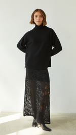 CIAN CASHMERE SWEATER - BLACK