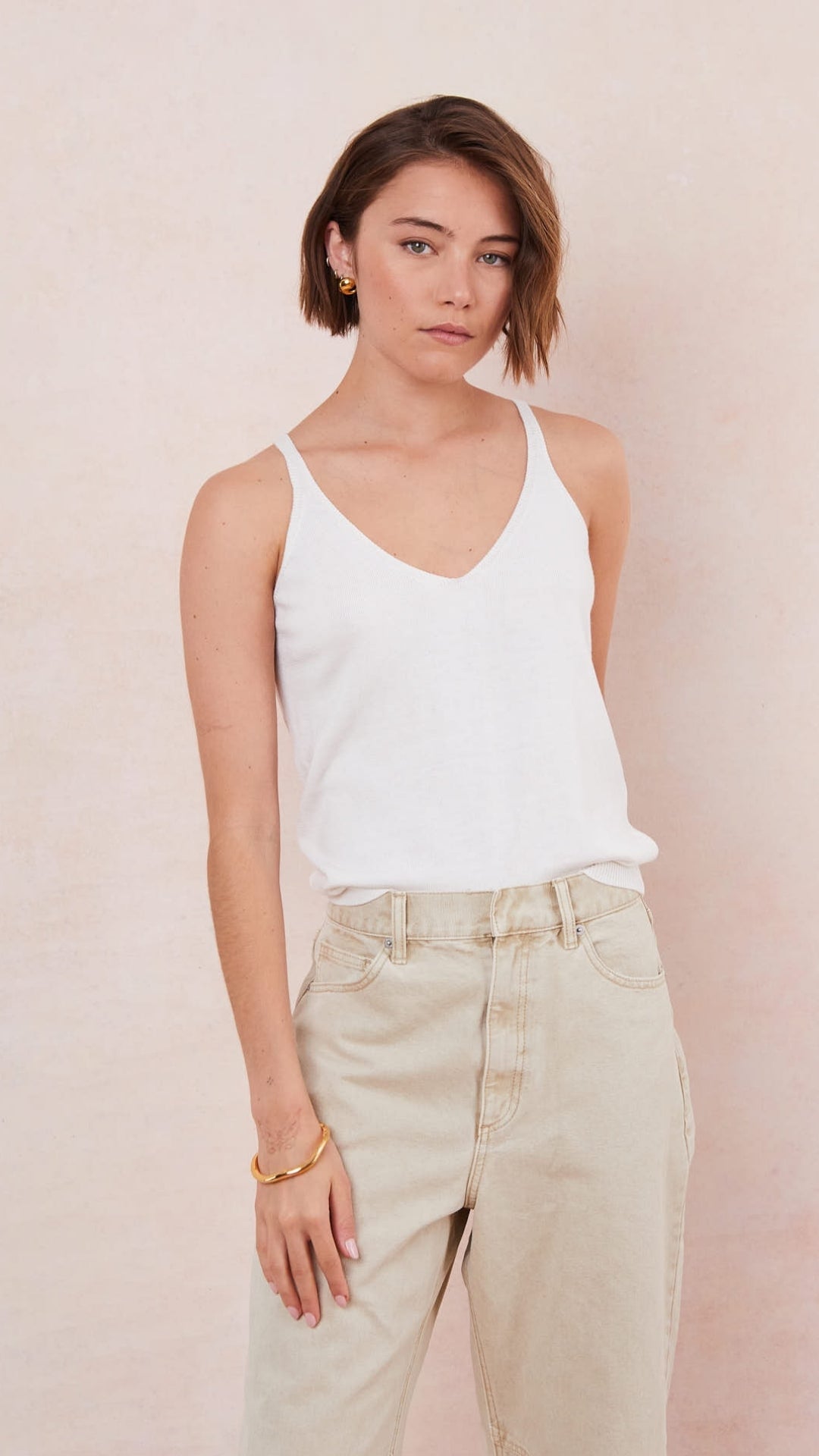 Kora Knitted Twin Set - Ivory