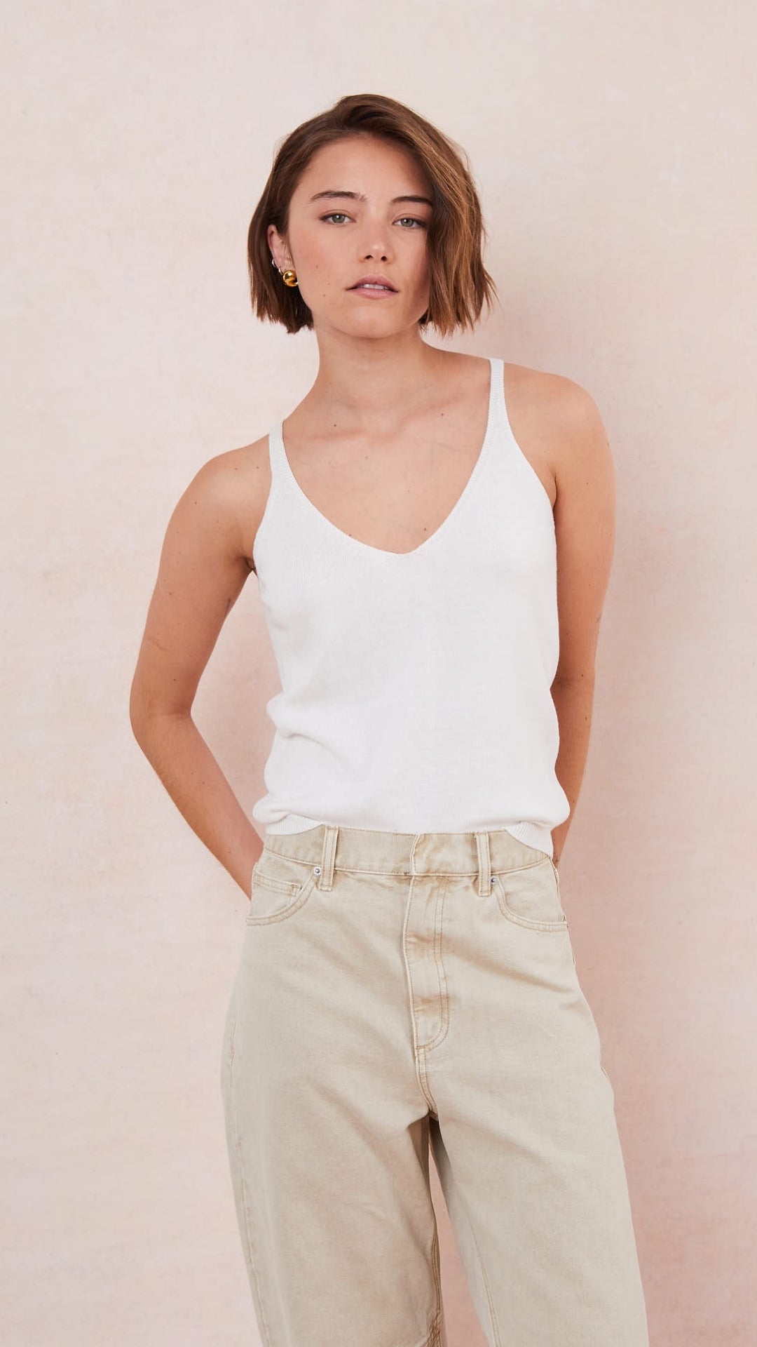 Kora Knitted Twin Set - Ivory