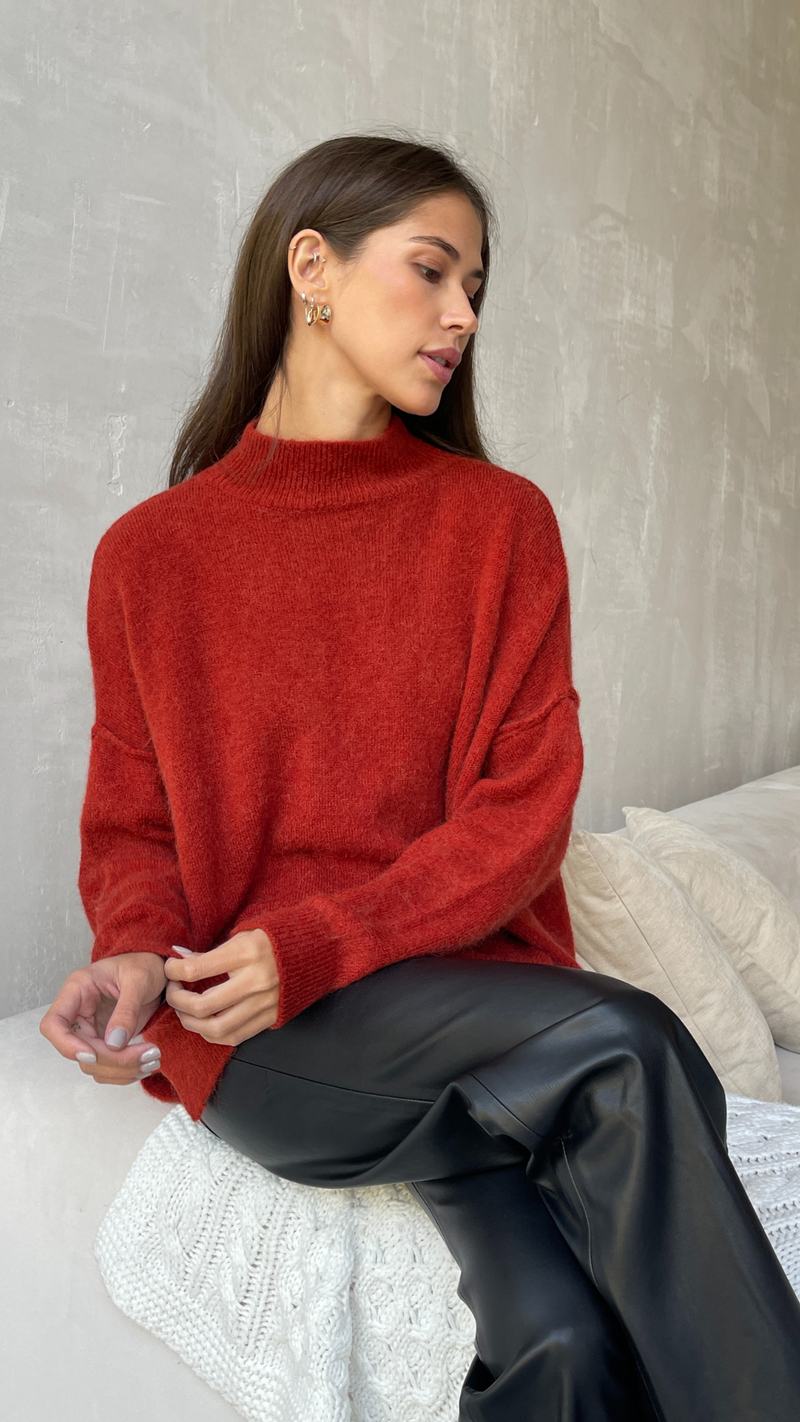 JOSIE SWEATER - CHERRY