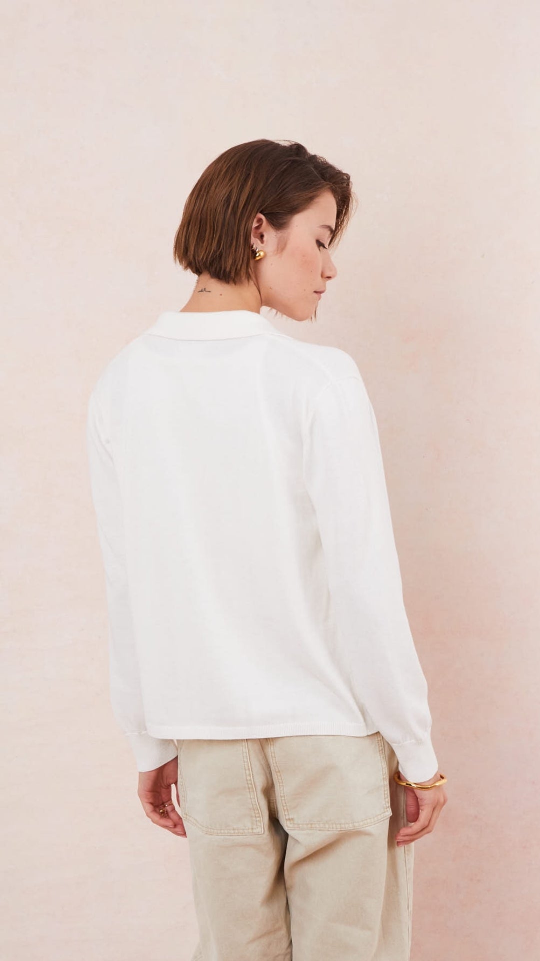Kora Knitted Twin Set - Ivory