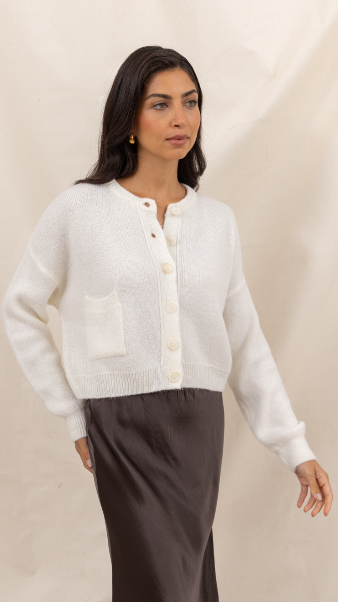 Carla Cardigan - Ivory