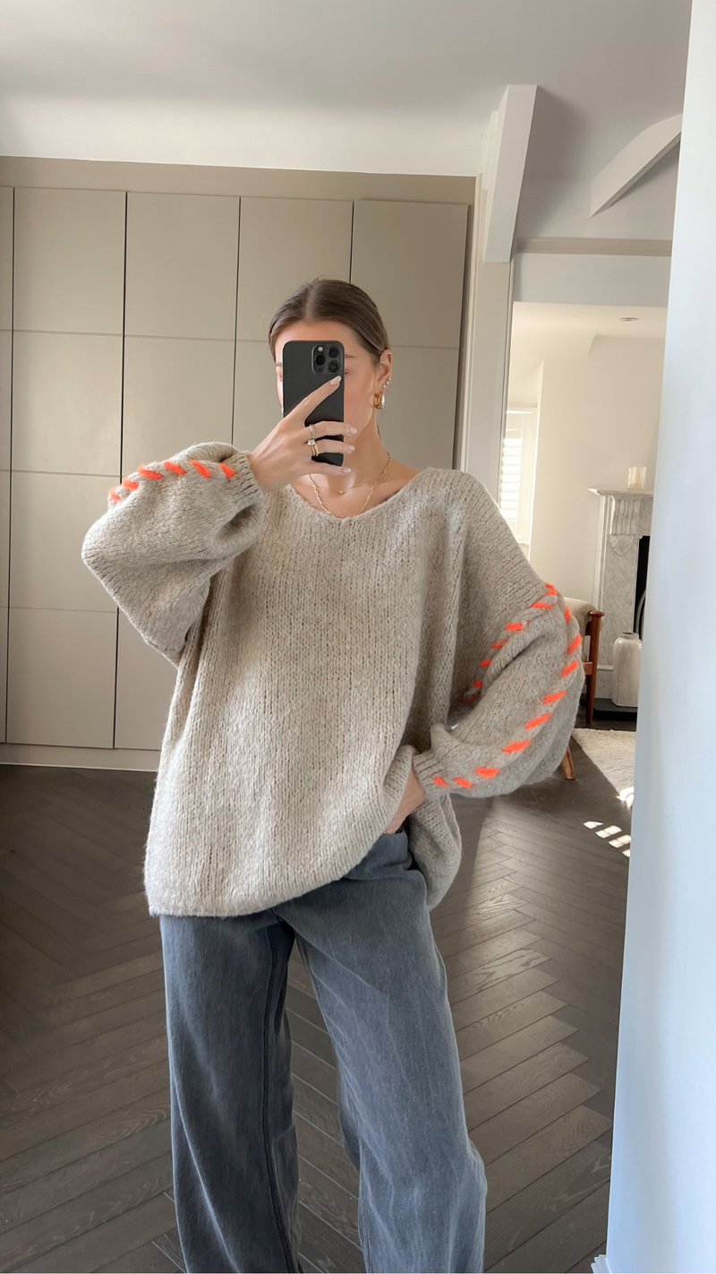 CORINNE SWEATER - OATMEAL