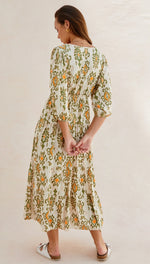 FIONA DRESS - KHAKI PRINT