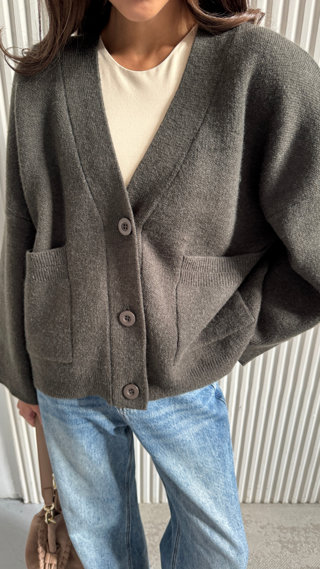 Cassandra Cardigan - Dark Khaki