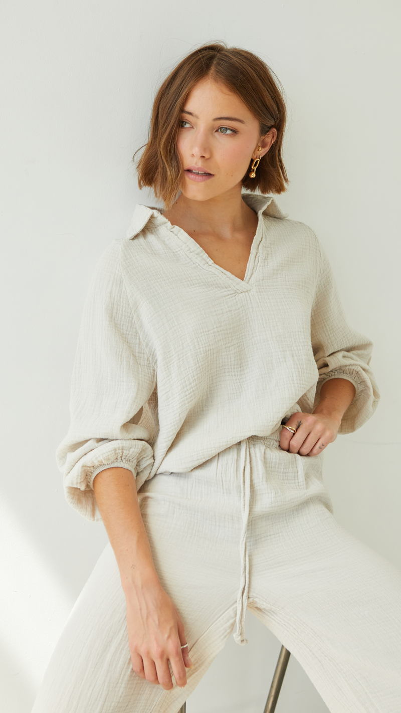 SELINA COTTON SET - SEASHELL
