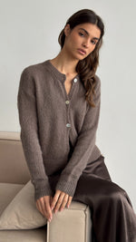 REYNA CARDIGAN -MOCHA MOUSSE