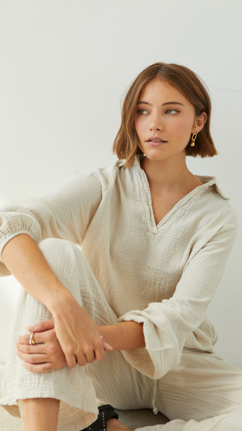 SELINA COTTON SET - SEASHELL