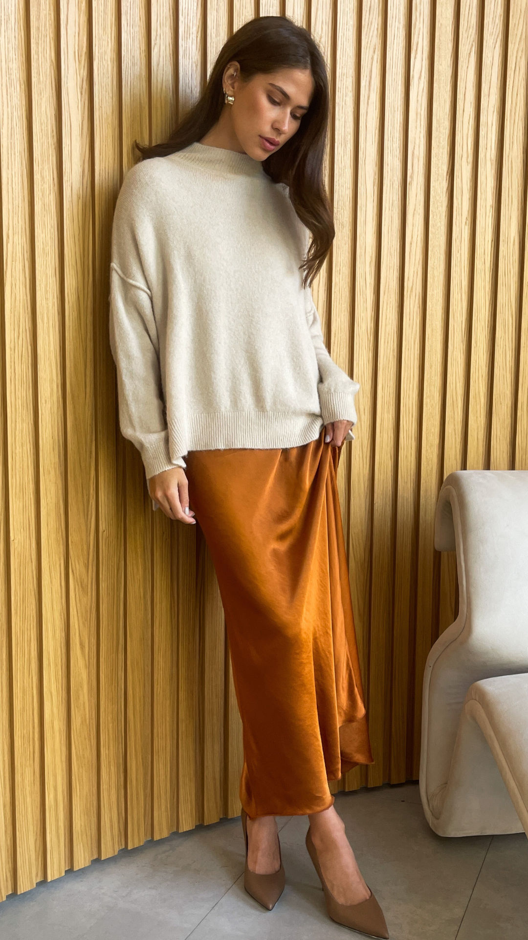 Sasha Skirt - Burnt Orange