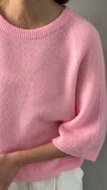 PIPER ALPACA KNIT - FLAMINGO