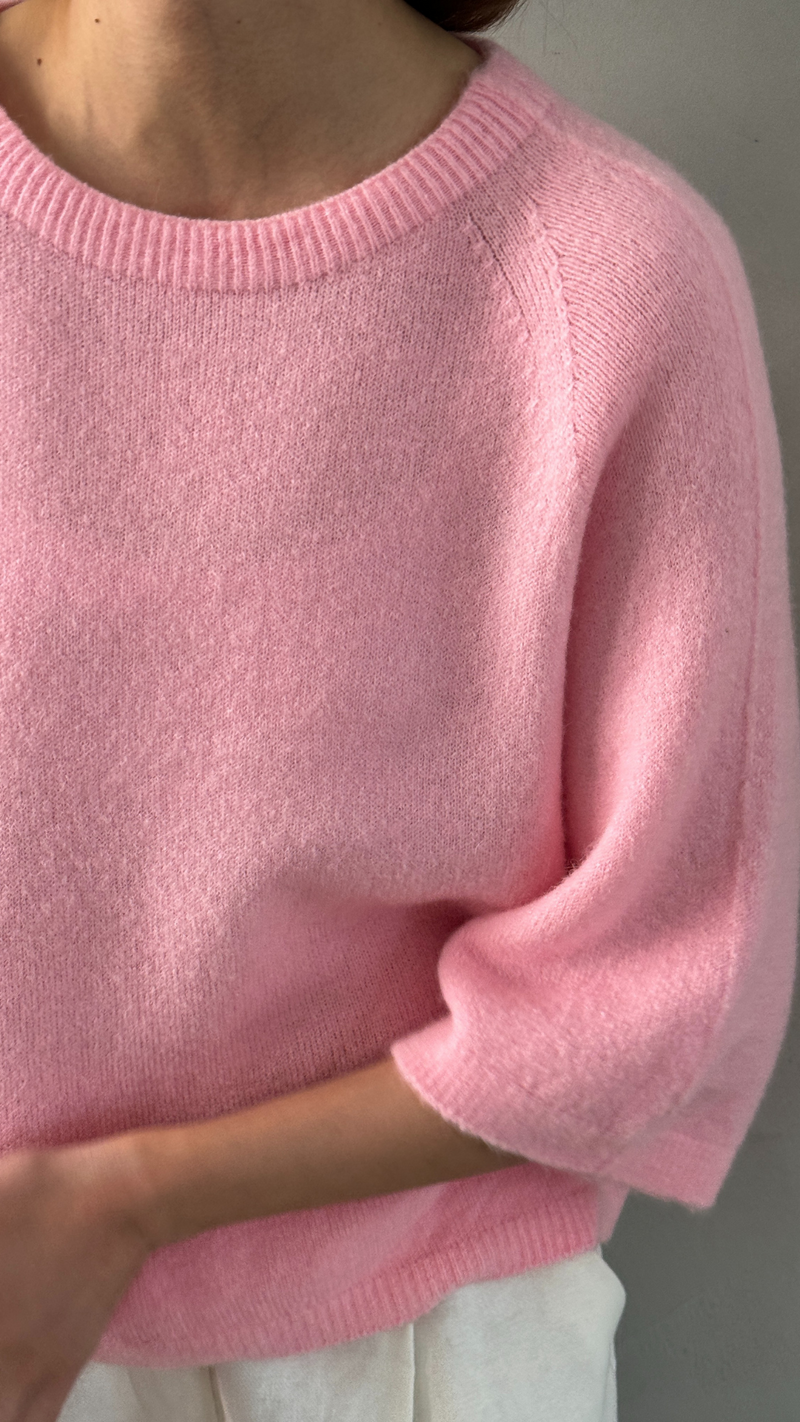 PIPER ALPACA KNIT - FLAMINGO