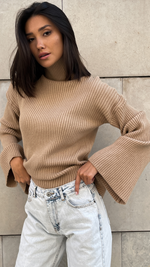 LETITIA SWEATER - CAMEL