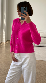 LEA CARDIGAN - FUCHSIA
