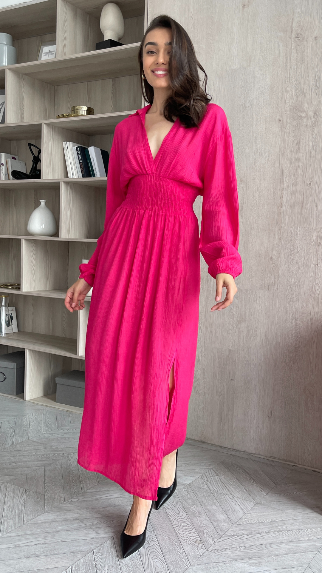 Thea Dress - Fuchsia