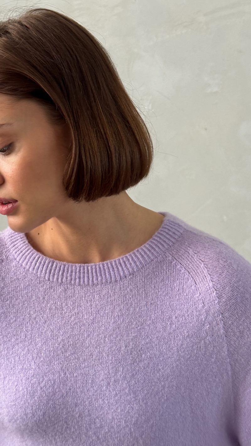 PIPER ALPACA KNIT - LILAC