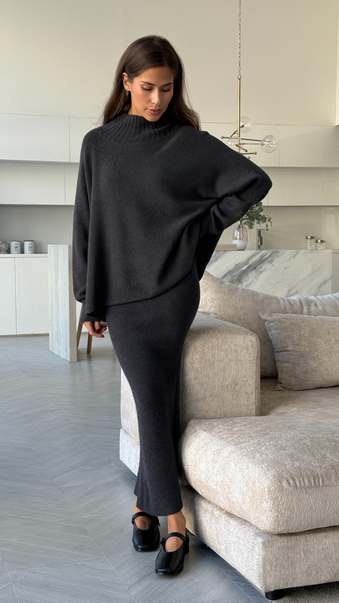 ALMA SWEATER - ANTHRACITE