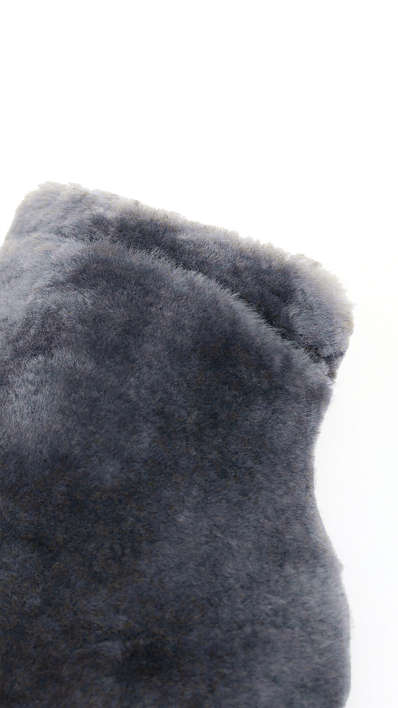 SHEEPSKIN HOT WATER BOTTLE - ANTHRACITE