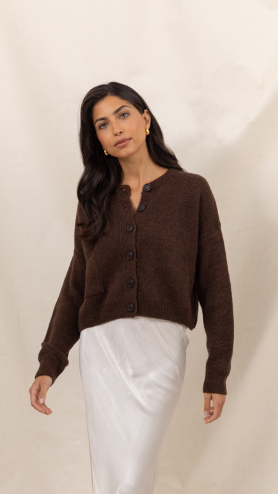 Carla Cardigan - Dark Espresso