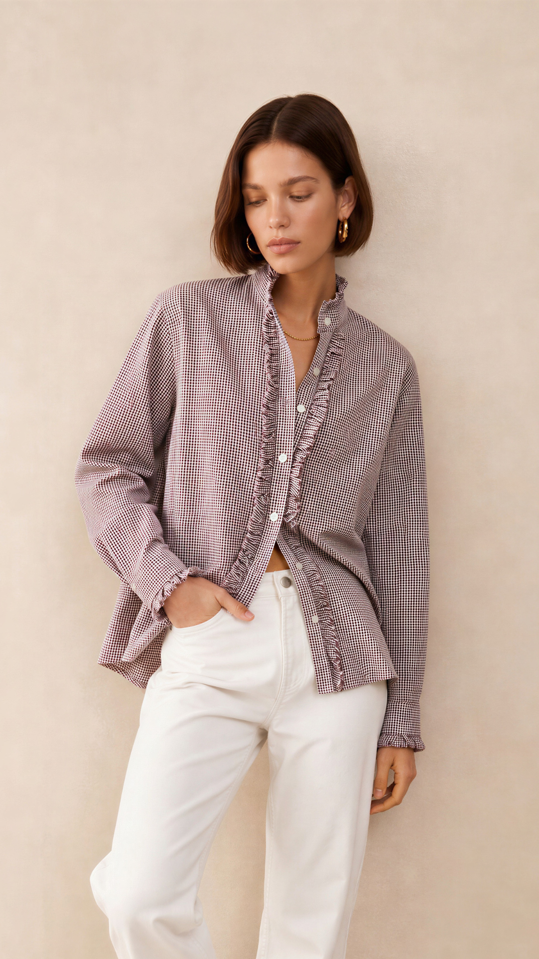 Daria Shirt - Brown Gingham
