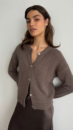 REYNA CARDIGAN -MOCHA MOUSSE