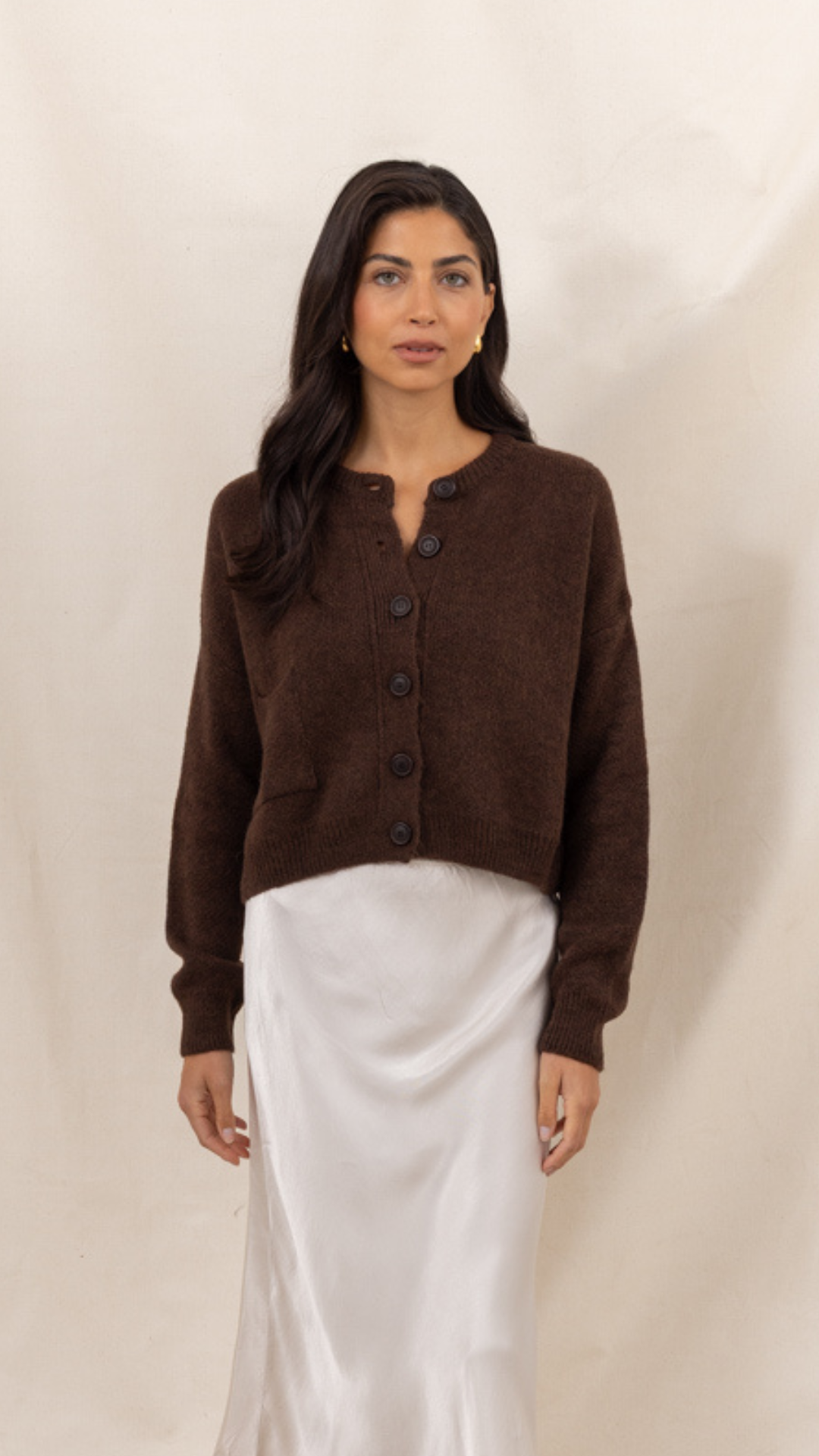 Carla Cardigan - Dark Espresso
