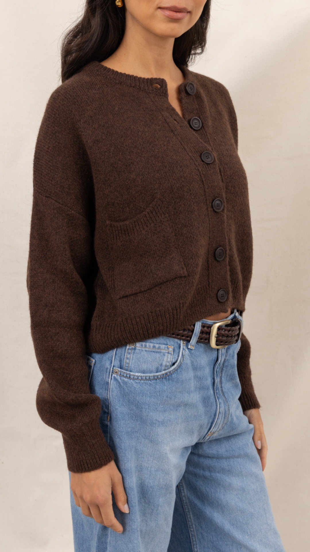 Carla Cardigan - Dark Espresso