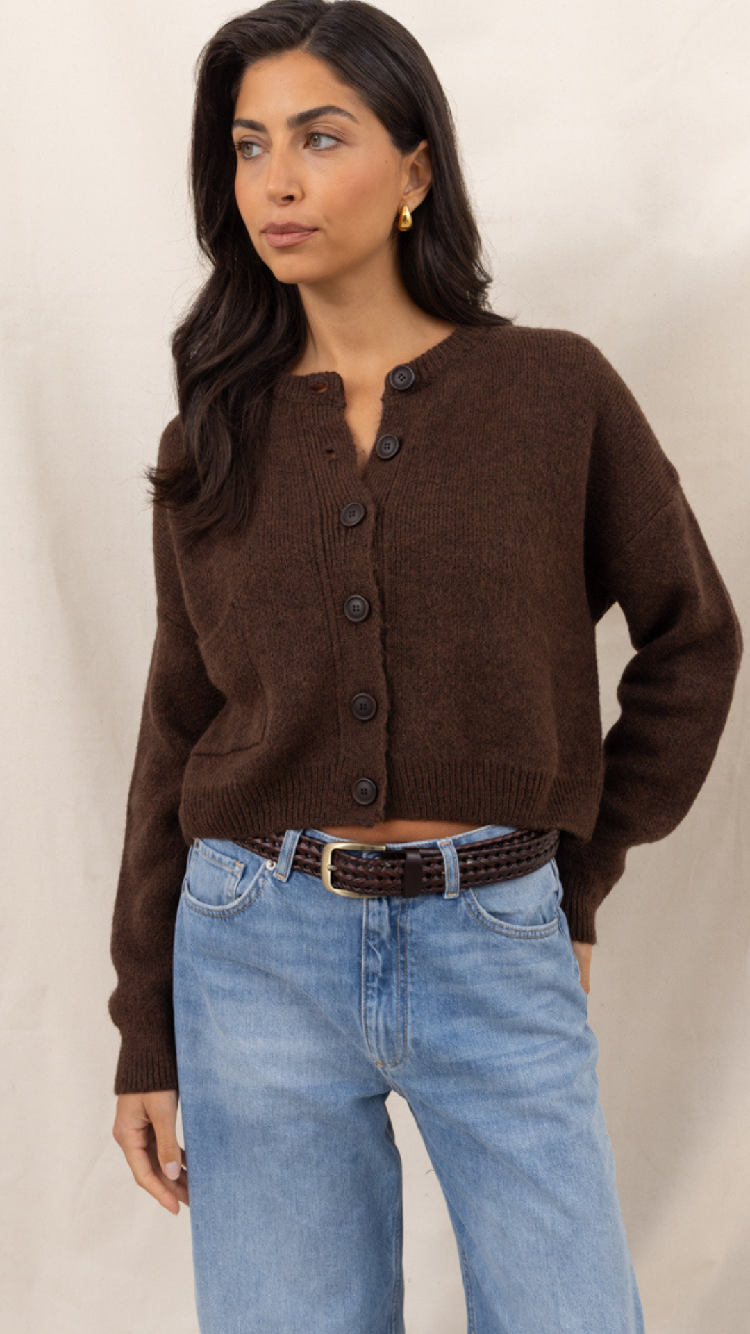 Carla Cardigan - Dark Espresso