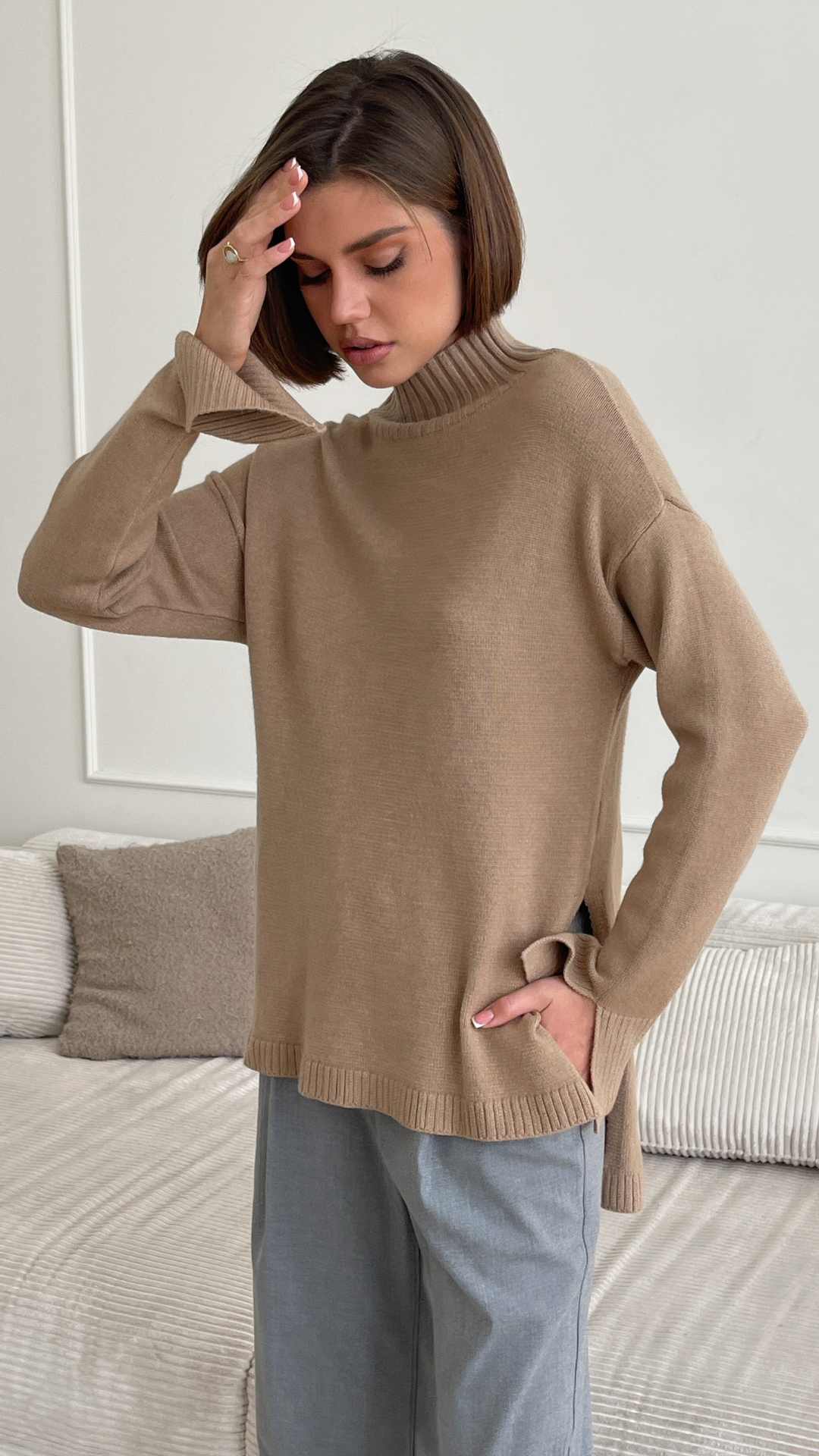 Mona Sweater - Camel