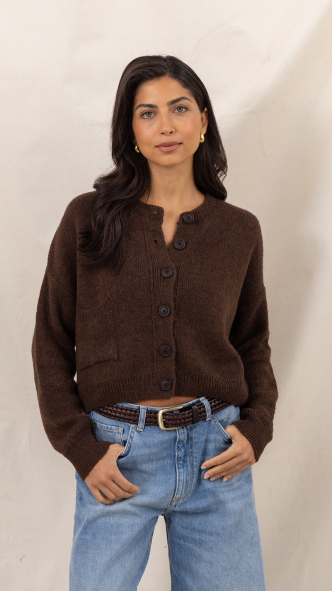 Carla Cardigan - Dark Espresso