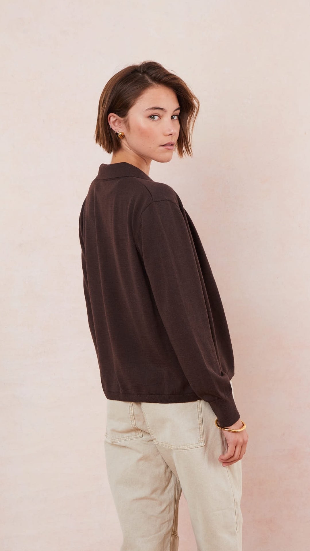 Kora Knitted Twin Set - Espresso