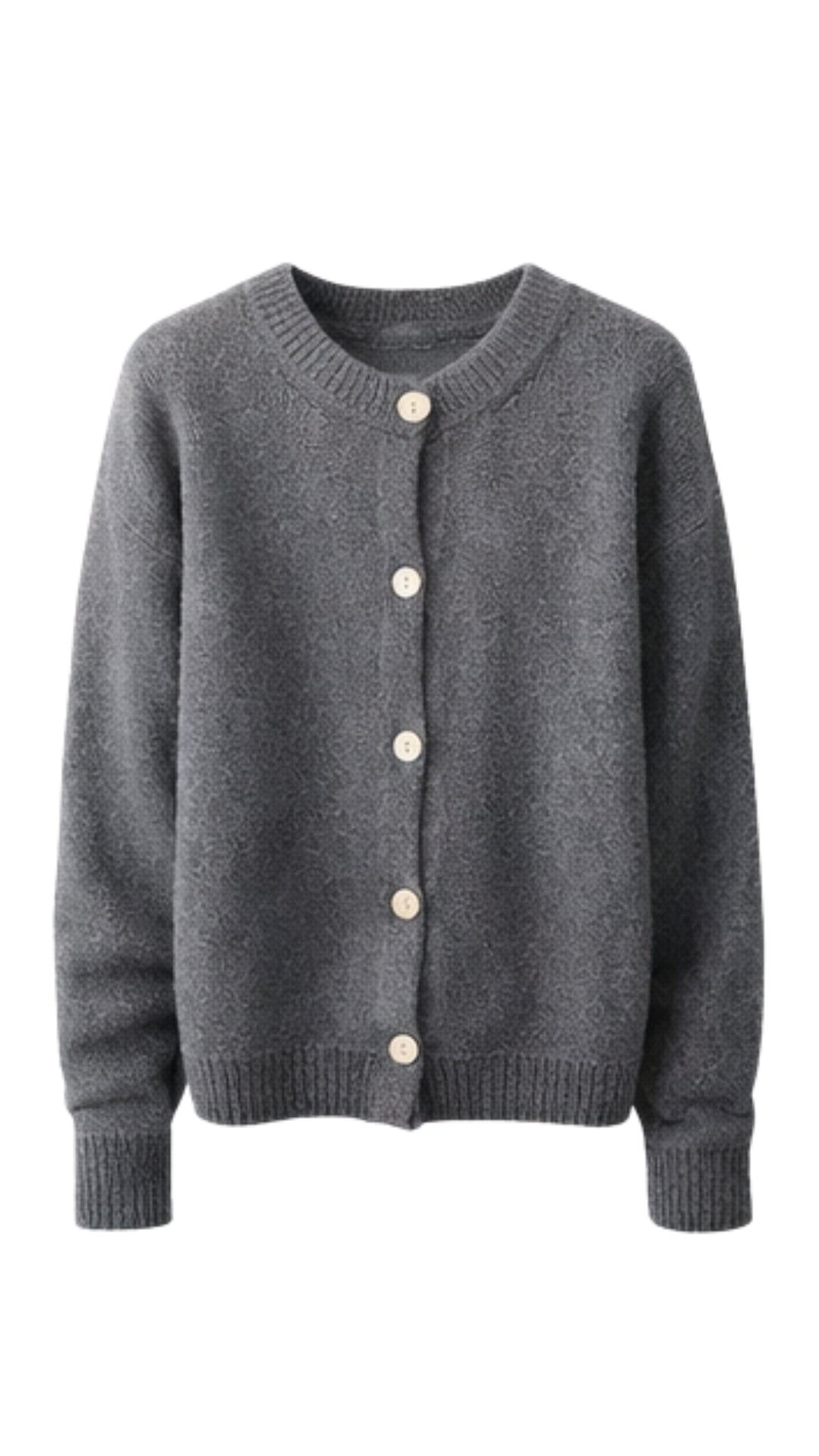 Reyna Soft Alpaca Cardigan - Dark Grey