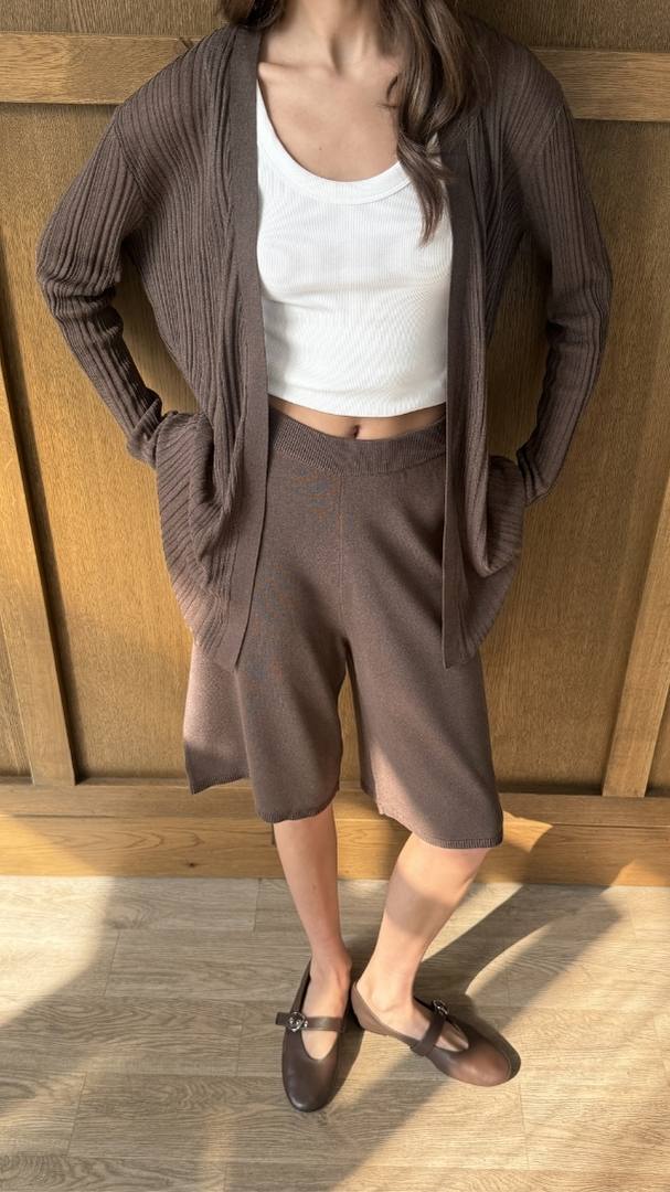 Faye Knit Bermuda - Mink
