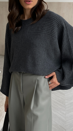 CORA SWEATER - ANTHRACITE