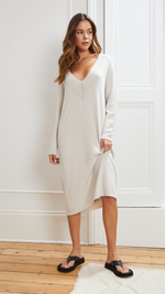 IVY KNITTED DRESS - IVORY