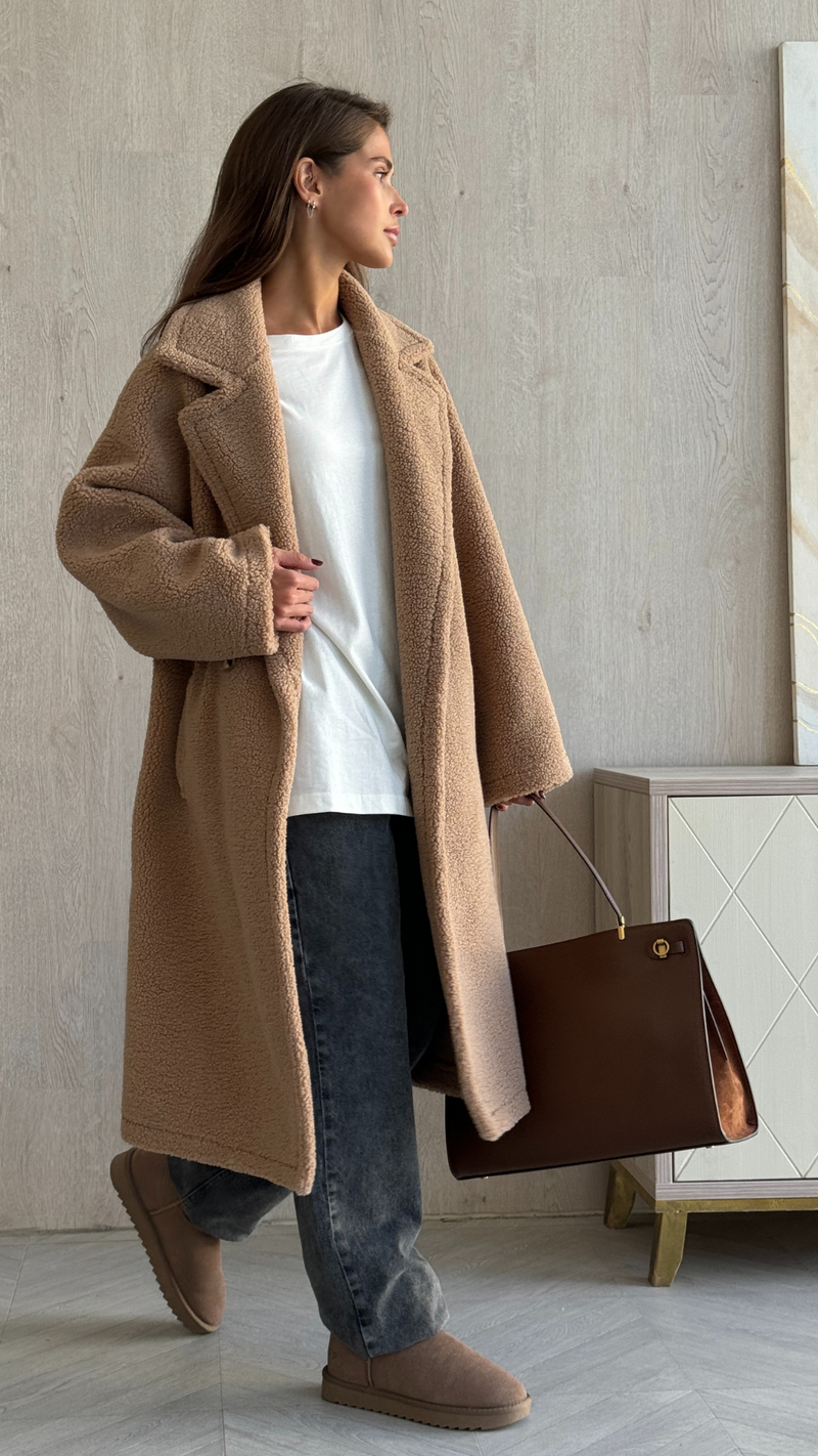 ADRIANA COAT - CAMEL