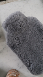 SHEEPSKIN HOT WATER BOTTLE - ANTHRACITE