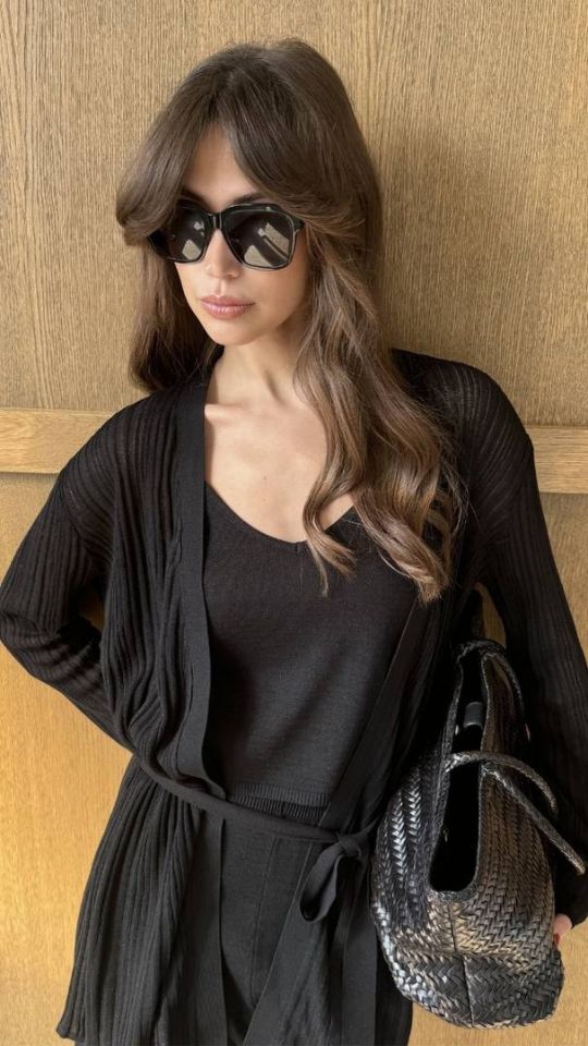 Ava Vest Top - Black