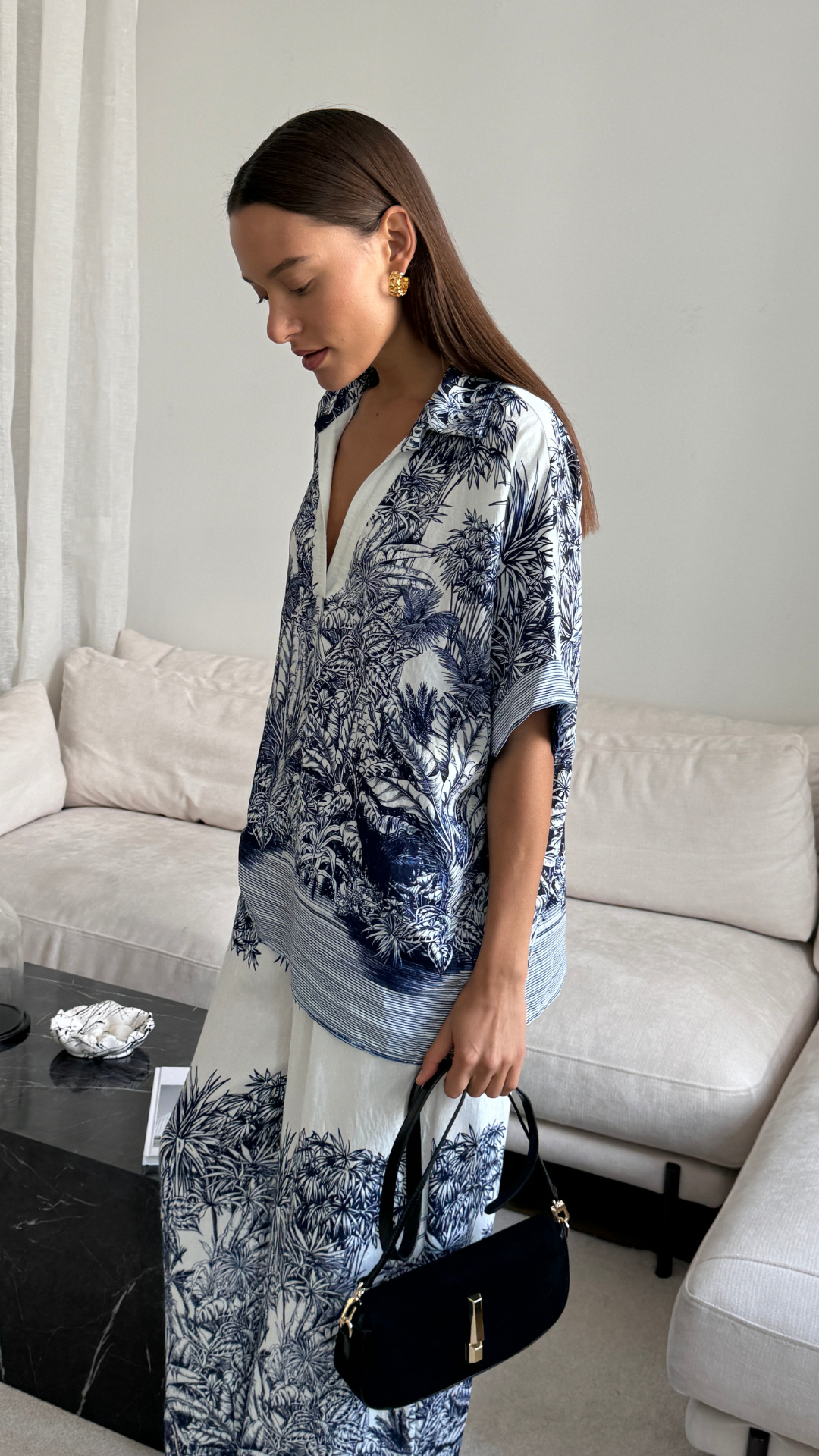 Stella Set - Indigo Blue Print