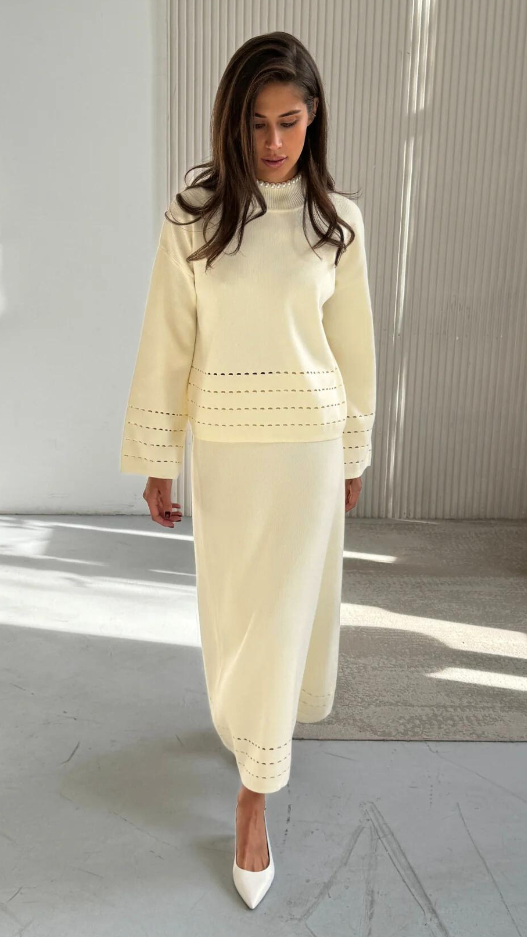 Blair Skirt - Cream
