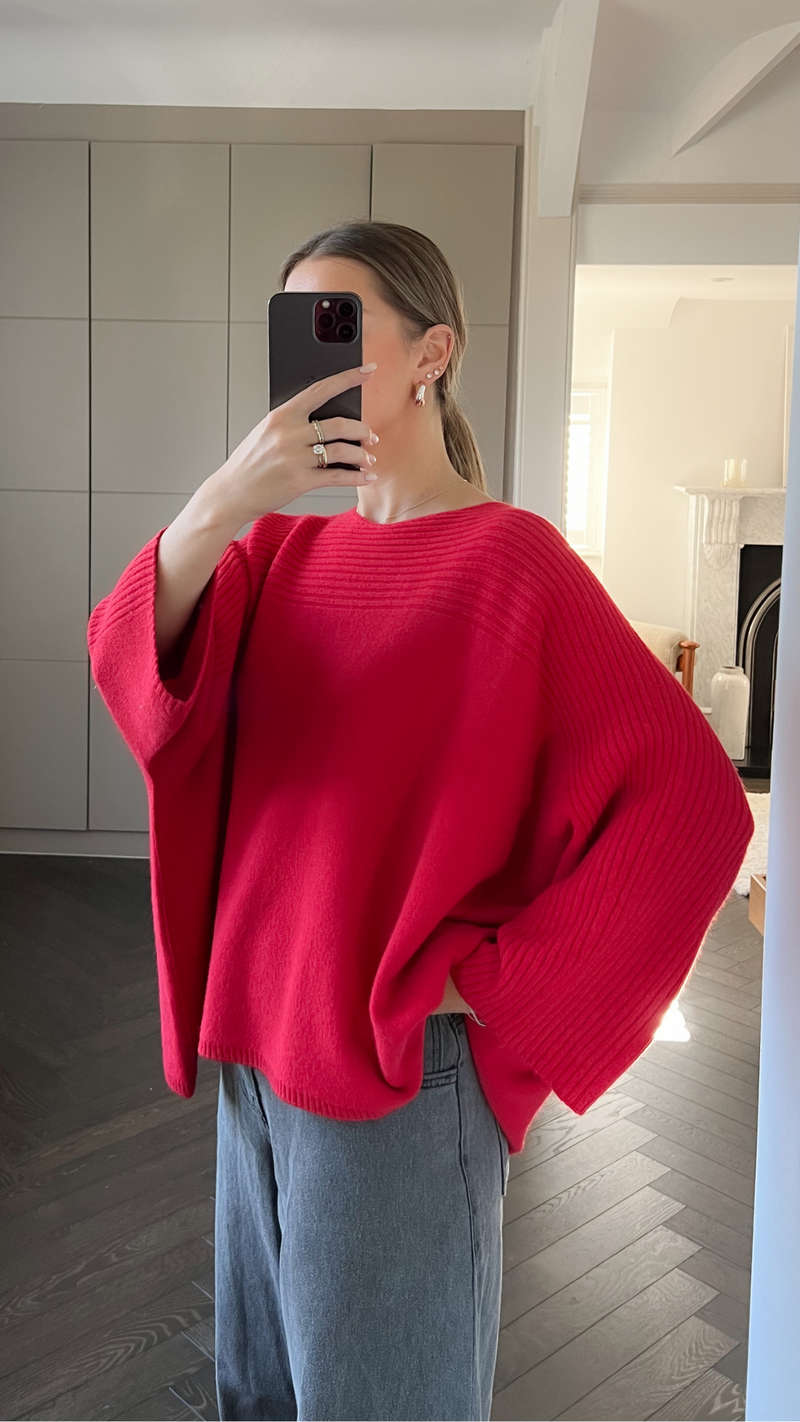 CORA SWEATER - RED