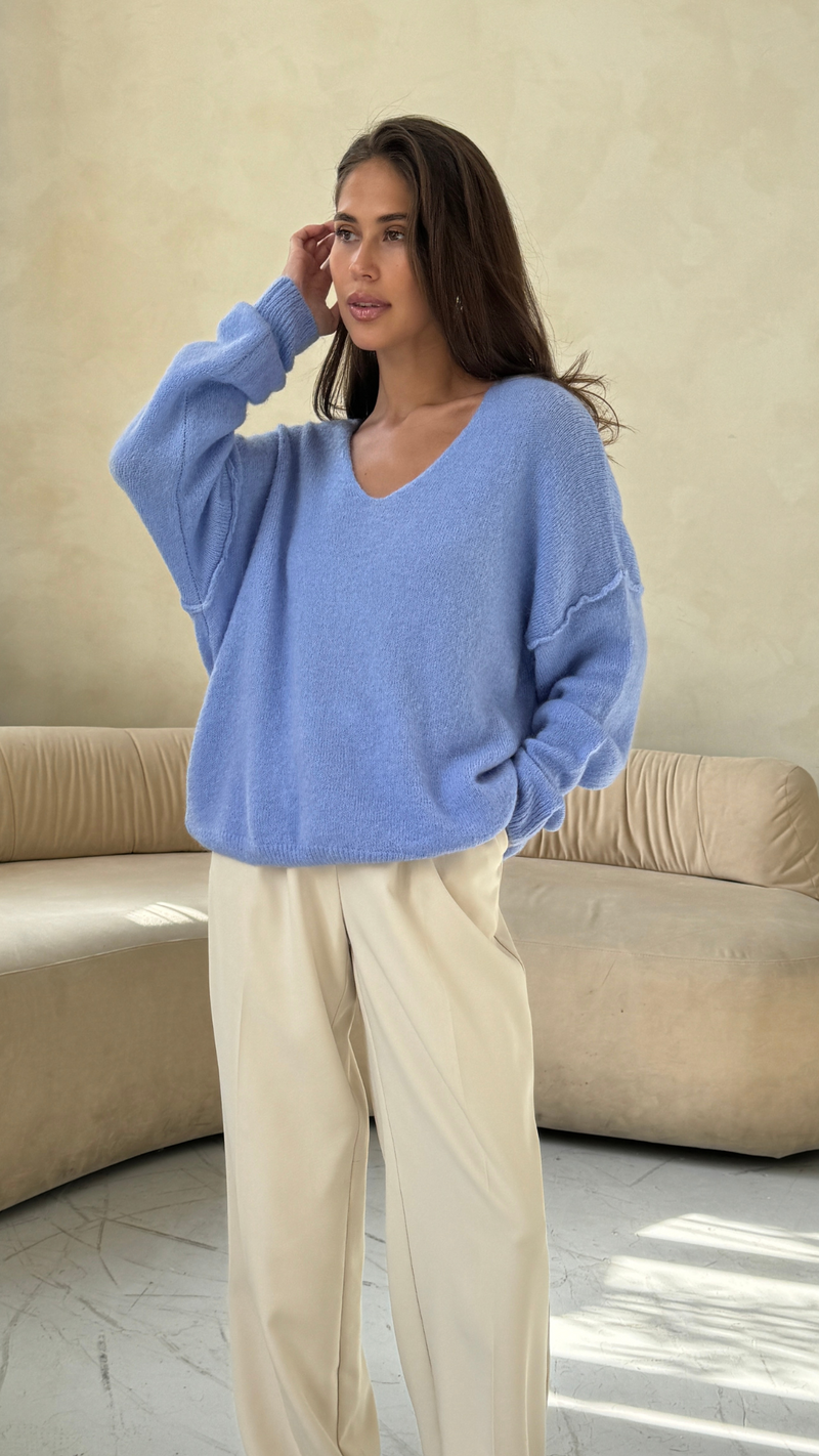 HAILEY SWEATER - SKY BLUE