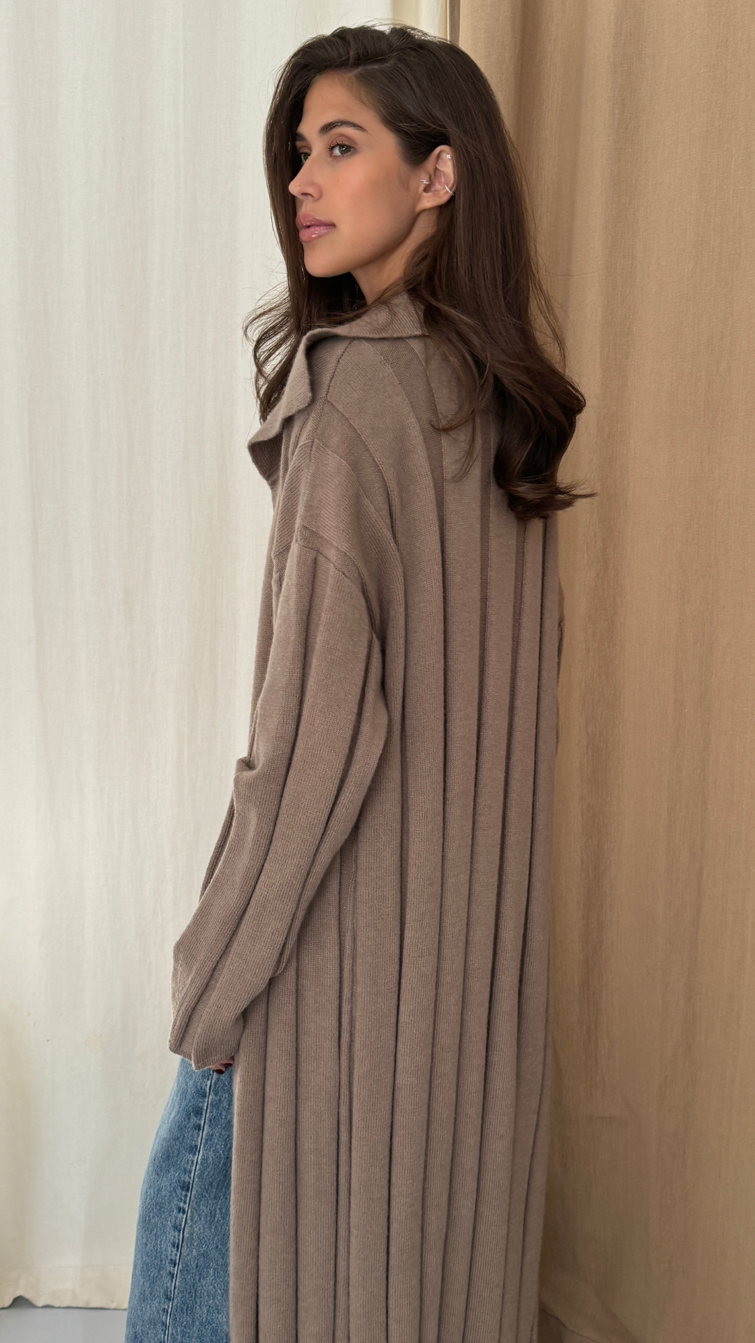 Dasha Cardigan - Warm Taupe