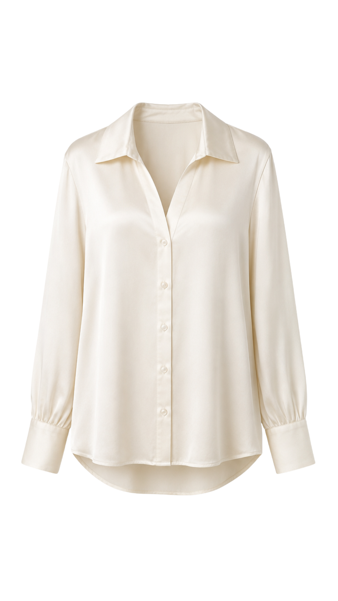 Raye Satin Shirt - Ivory