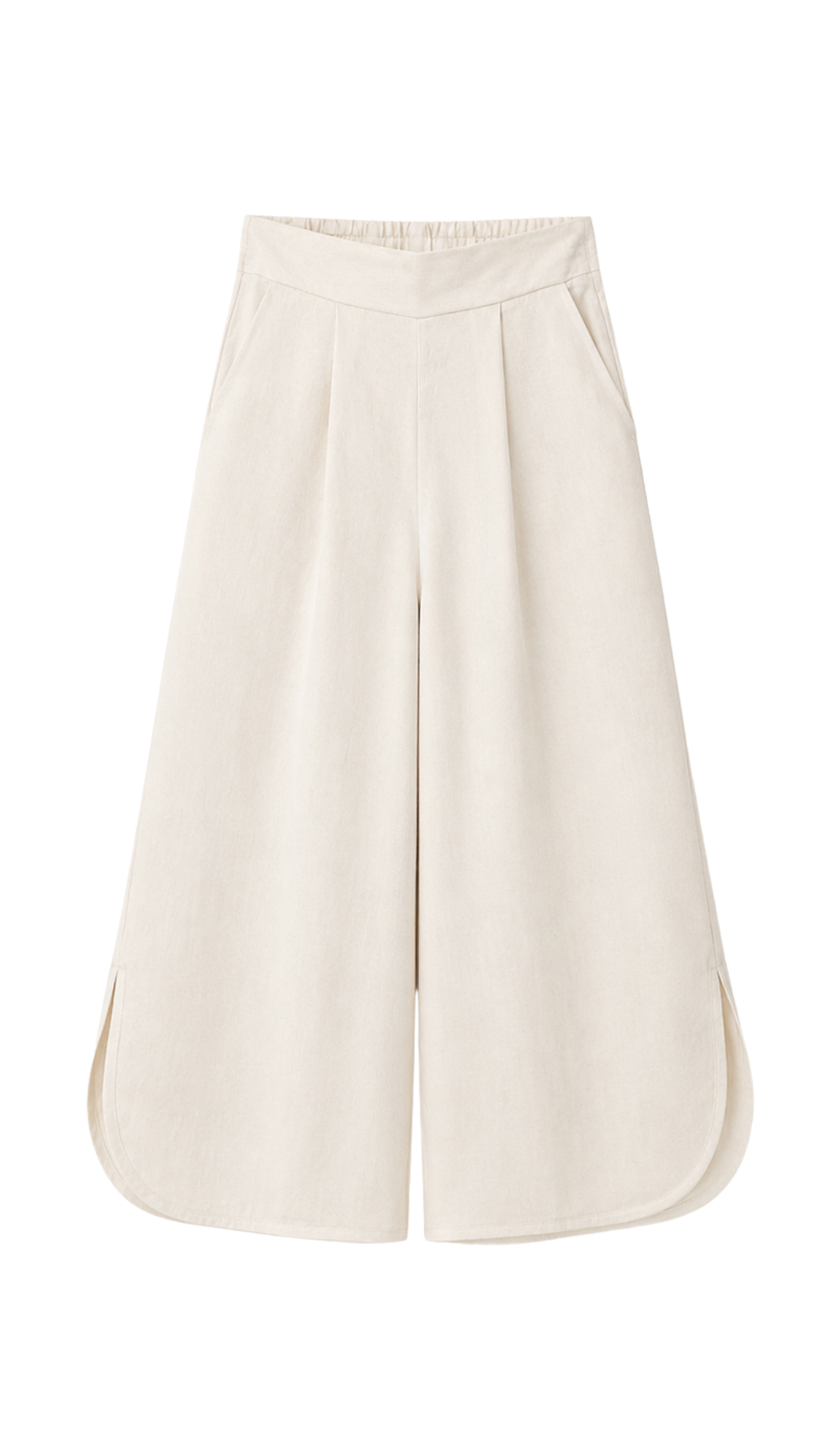 Flavia Tencel Linen Trousers - Ivory